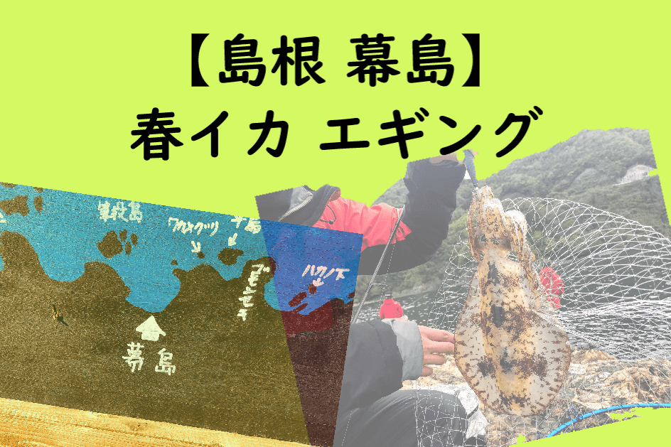 【島根県幕島】春イカ磯エギングに挑戦！幕島渡船☆